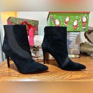 Nine West Black Heeled Booties